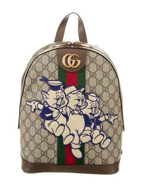 gucci disney pig backpack|Gucci Disney round bag.